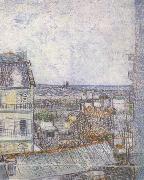 Vincent Van Gogh View of Paris from Vincent's Room in the Rue Lepic (nn04) USA oil painting artist